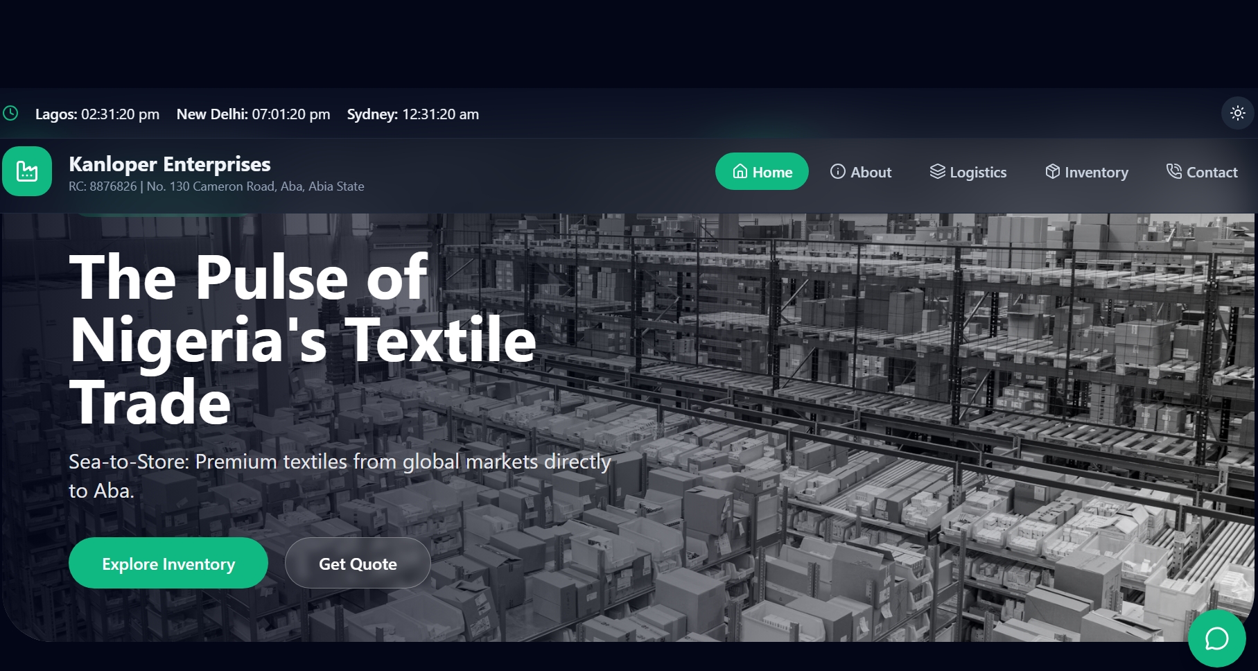 Kanloper Enterprises — import company website